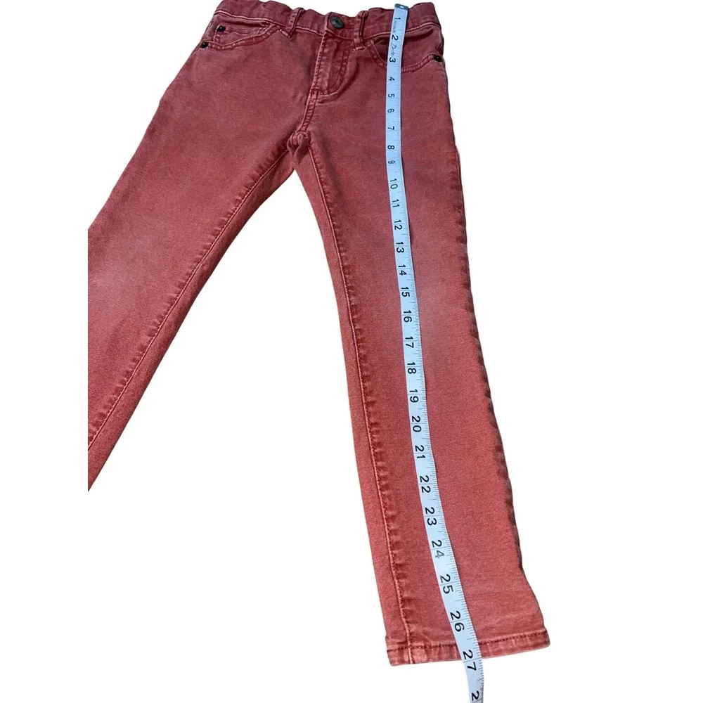 Gap Kids Boys Regular Stretch Slim Denim Jeans Terracotta Red Size 6